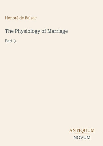 The Physiology of Marriage