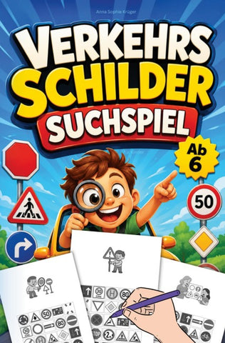 Verkehrsschilder Suchspiel für Kinder ab 6