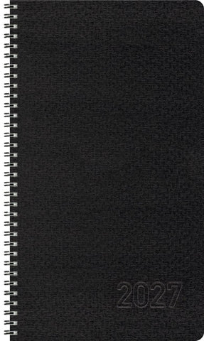 Taschenkalender Wochentimer Small Schwarz 2027