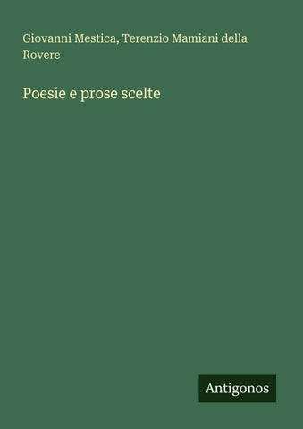 Poesie e prose scelte
