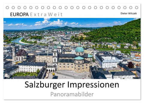 Salzburger Impressionen - Panoramabilder (Tischkalender 2026 DIN A5 quer), CALVENDO Monatskalender