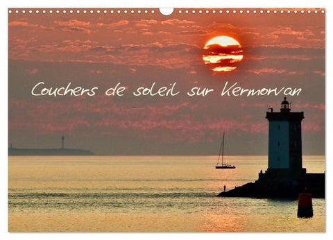 Couchers de soleil sur Kermorvan (Calendrier mural 2027 DIN A3 vertical), CALVENDO calendrier mensuel