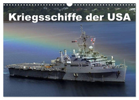 Kriegsschiffe der USA (Wandkalender 2026 DIN A3 quer), CALVENDO Monatskalender