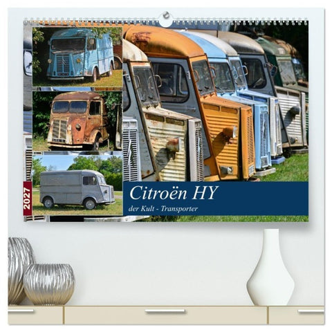 Citroën HY der Kult -Transporter (hochwertiger Premium Wandkalender 2027 DIN A2 quer), Kunstdruck in Hochglanz
