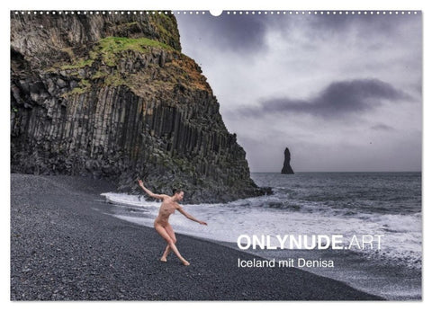 ONLYNUDE.ART – Iceland mit Denisa (Wandkalender 2027 DIN A2 quer), CALVENDO Monatskalender