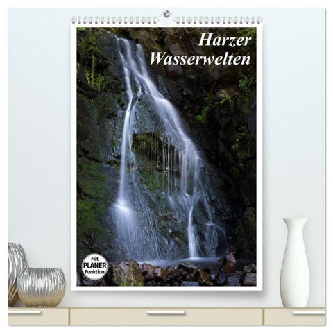 Harzer Wasserwelten (hochwertiger Premium Wandkalender 2027 DIN A2 hoch), Kunstdruck in Hochglanz