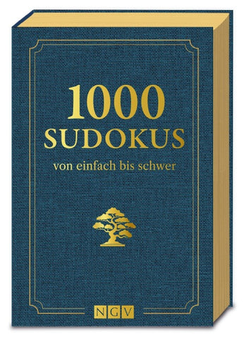 1000 Sudokus von einfach bis schwer