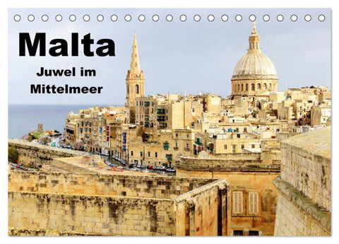 Malta - Juwel im Mittelmeer (Tischkalender 2027 DIN A5 quer), CALVENDO Monatskalender