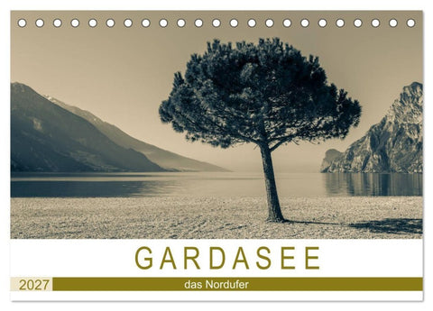 GARDASEE - das Nordufer (Tischkalender 2027 DIN A5 quer), CALVENDO Monatskalender