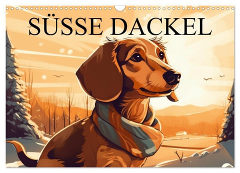 Dackel (Wandkalender 2027 DIN A3 quer), CALVENDO Monatskalender