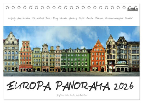 Europa Panorama 2026 (Tischkalender 2026 DIN A5 quer), CALVENDO Monatskalender