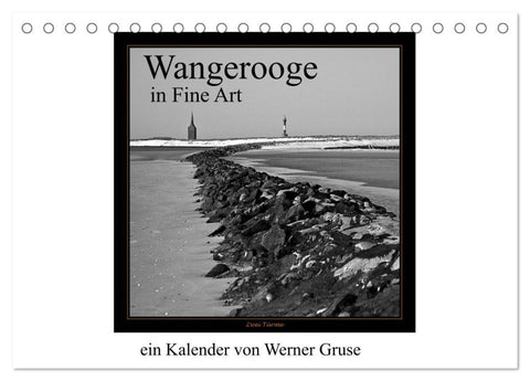 Wangerooge in Fine Art (Tischkalender 2026 DIN A5 quer), CALVENDO Monatskalender