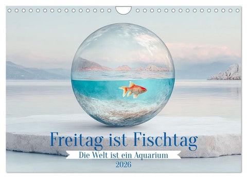 Freitag ist Fischtag (Wandkalender 2026 DIN A4 quer), CALVENDO Monatskalender