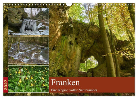 Franken - eine Region voller Naturwunder (Wandkalender 2027 DIN A3 quer), CALVENDO Monatskalender