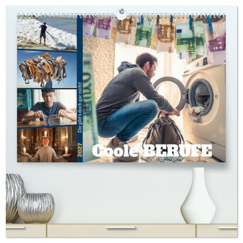 Coole Berufe (hochwertiger Premium Wandkalender 2027 DIN A2 quer), Kunstdruck in Hochglanz