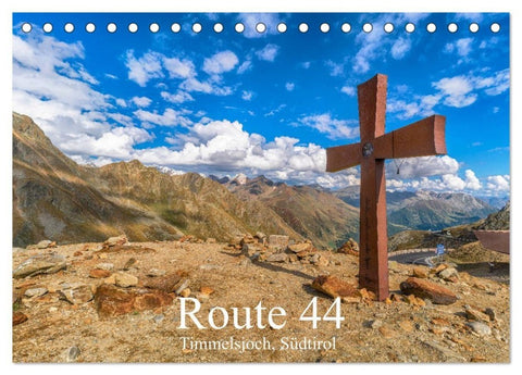 Route 44. Timmelsjoch, Südtirol (Tischkalender 2027 DIN A5 quer), CALVENDO Monatskalender