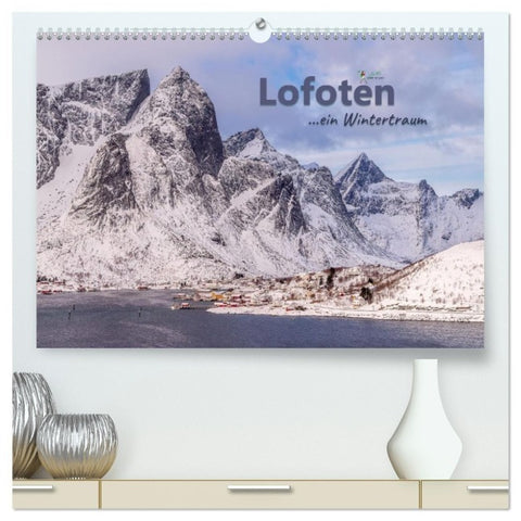 Lofoten...ein Wintertraum (hochwertiger Premium Wandkalender 2027 DIN A2 quer), Kunstdruck in Hochglanz