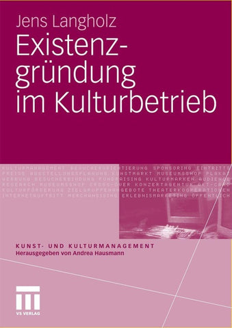 Existenzgründung im Kulturbetrieb