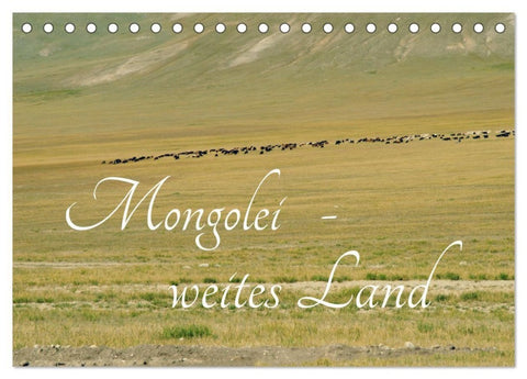 Mongolei - weites Land (Tischkalender 2027 DIN A5 quer), CALVENDO Monatskalender