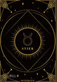 Edles Notizbuch Sternzeichen Stier | Designed by Alfred Herler
