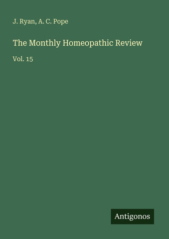 The Monthly Homeopathic Review