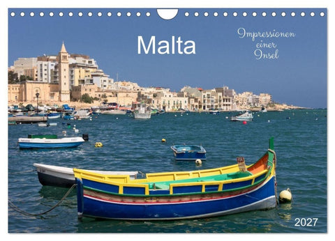 Malta. Impressionen einer Insel (Wandkalender 2027 DIN A4 quer), CALVENDO Monatskalender