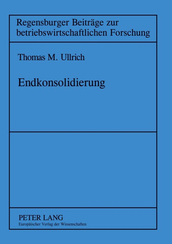 Endkonsolidierung