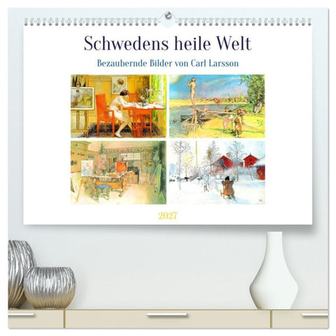 Schwedens heile Welt (hochwertiger Premium Wandkalender 2027 DIN A2 quer), Kunstdruck in Hochglanz