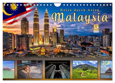 Reise durch Asien - Malaysia (Wandkalender 2026 DIN A4 quer), CALVENDO Monatskalender
