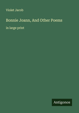 Bonnie Joann, And Other Poems