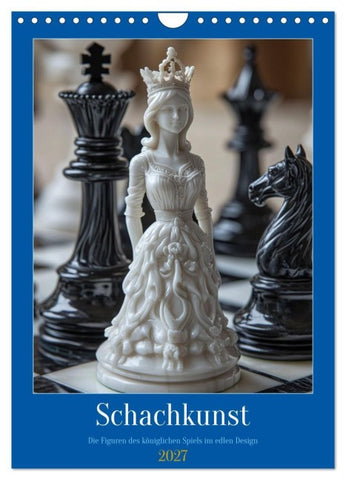 Schachkunst (Wandkalender 2027 DIN A4 hoch), CALVENDO Monatskalender