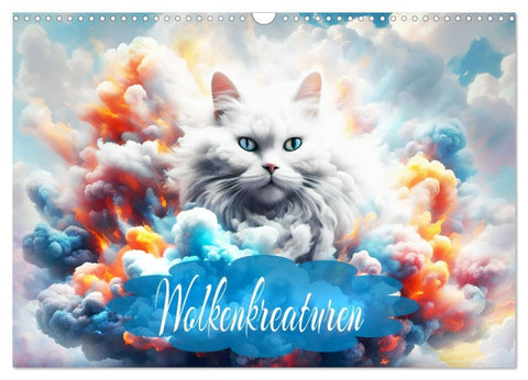 Wolkenkreaturen (Wandkalender 2026 DIN A3 quer), CALVENDO Monatskalender