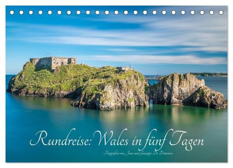 Rundreise: Wales in fünf Tagen (Tischkalender 2027 DIN A5 quer), CALVENDO Monatskalender