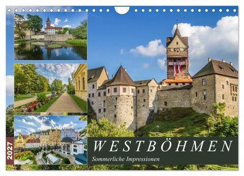 WESTBÖHMEN Sommerliche Impressionen (Wandkalender 2027 DIN A4 quer), CALVENDO Monatskalender