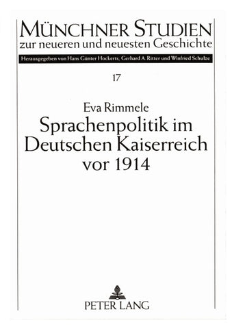 Sprachenpolitik im Deutschen Kaiserreich vor 1914