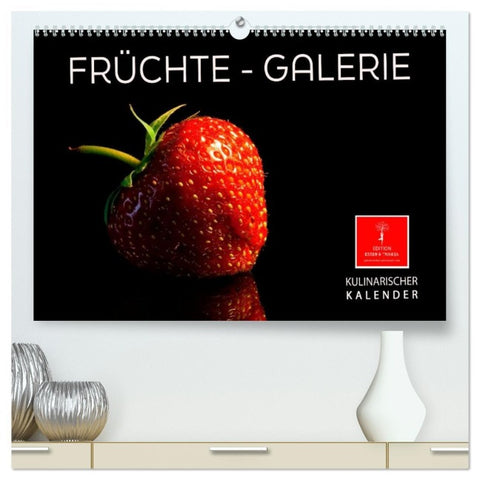 Früchte-Galerie (hochwertiger Premium Wandkalender 2026 DIN A2 quer), Kunstdruck in Hochglanz