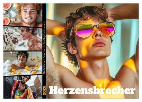 Herzensbrecher (Tischkalender 2026 DIN A5 quer), CALVENDO Monatskalender