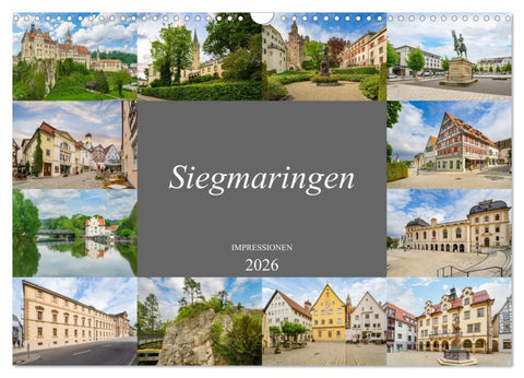 Sigmaringen Impressionen (Wandkalender 2026 DIN A3 quer), CALVENDO Monatskalender