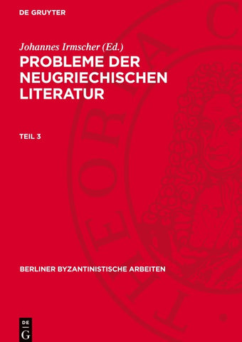 Probleme der neugriechischen Literatur