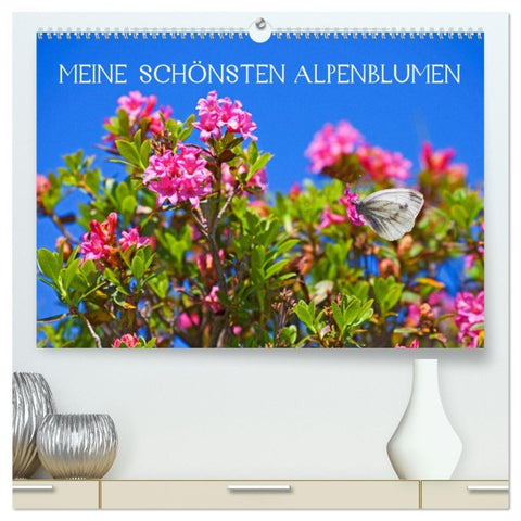 Meine schönsten Alpenblumen (hochwertiger Premium Wandkalender 2026 DIN A2 quer), Kunstdruck in Hochglanz