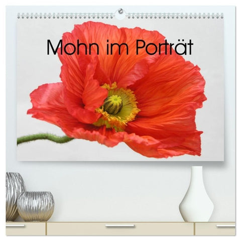 Mohn im Porträt (hochwertiger Premium Wandkalender 2027 DIN A2 quer), Kunstdruck in Hochglanz