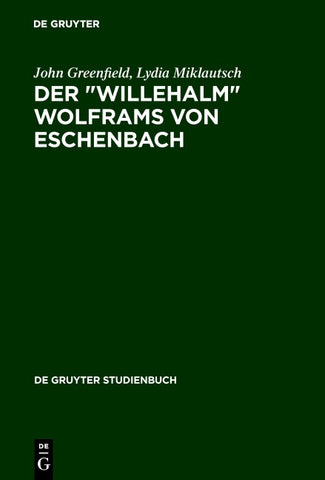 Der "Willehalm" Wolframs von Eschenbach