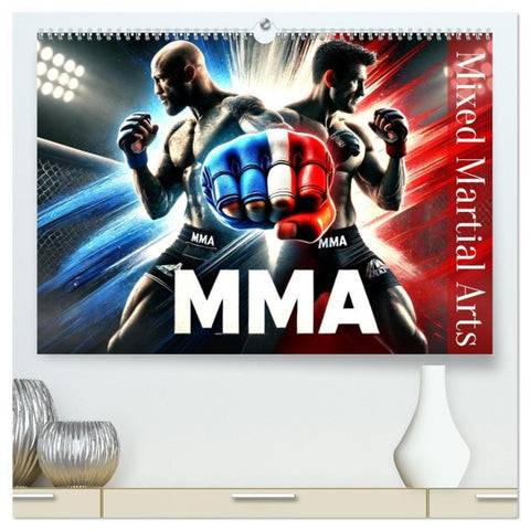 MMA - Mixed Martial Arts France  (Calendrier mural 2026 DIN A2 vertical) calendrier de bureau