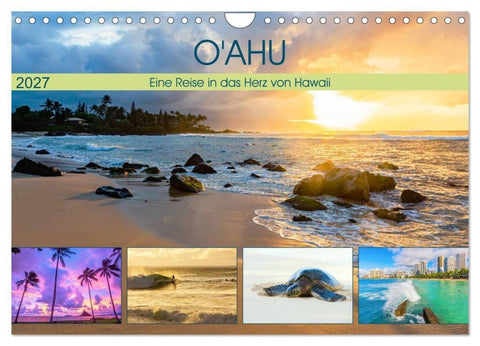 O'ahu - Eine Reise in das Herz von Hawaii (Wandkalender 2027 DIN A4 quer), CALVENDO Monatskalender