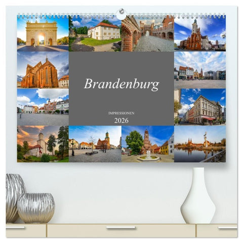 Brandenburg Impressionen (hochwertiger Premium Wandkalender 2026 DIN A2 quer), Kunstdruck in Hochglanz