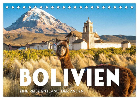 Bolivien - Eine Reise entlang der Anden. (Tischkalender 2027 DIN A5 quer), CALVENDO Monatskalender