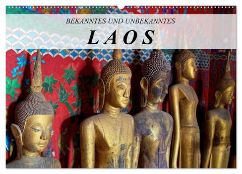 Bekanntes und Unbekanntes Laos (Wandkalender 2027 DIN A2 quer), CALVENDO Monatskalender