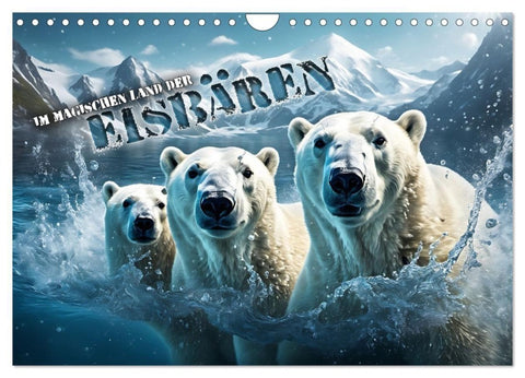 Im magischen Land der Eisbären (Wandkalender 2027 DIN A4 quer), CALVENDO Monatskalender
