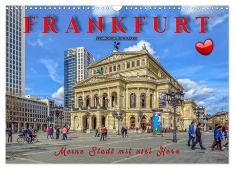 Frankfurt - meine Stadt mit viel Herz (Wandkalender 2027 DIN A3 quer), CALVENDO Monatskalender