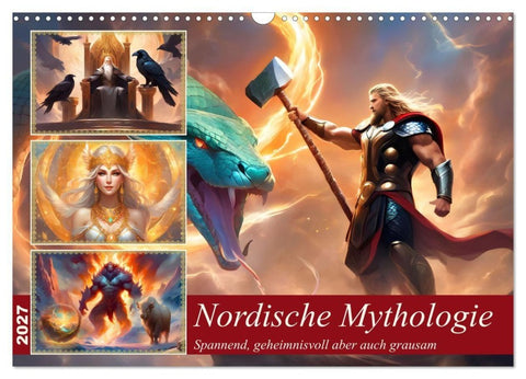 Nordische Mythen (Wandkalender 2027 DIN A3 quer), CALVENDO Monatskalender